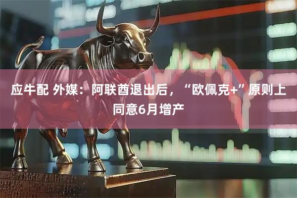 应牛配 外媒：阿联酋退出后，“欧佩克+”原则上同意6月增产