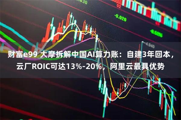 财富e99 大摩拆解中国AI算力账：自建3年回本，云厂ROIC可达13%-20%，阿里云最具优势
